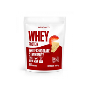 Descanti Whey Protein Jahoda a bílá čokoláda 1000 g